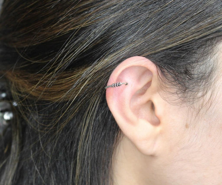 Silver 3-ring ear cuff ♡