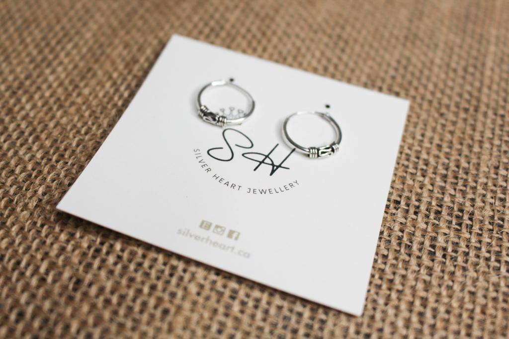 Silver Hoop Earring ♡